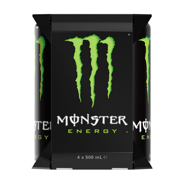 Monster Energy Green Multipack Cans 4 x 500mL