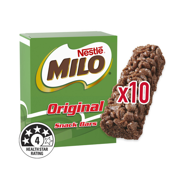 Nestle Milo Original Snack Bars 10 Pack