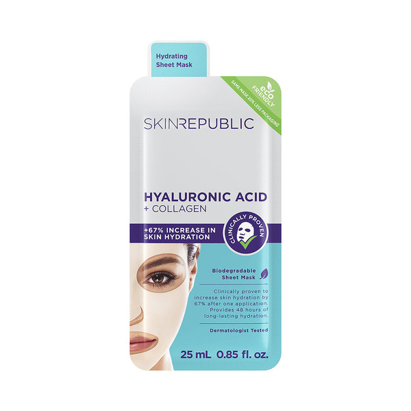 Skin Republic Hyaluronic Acid + Collagen Face Mask 25mL