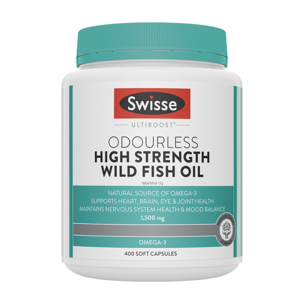 Swisse Ultiboost High Strength Odourless Wild Fish Oil