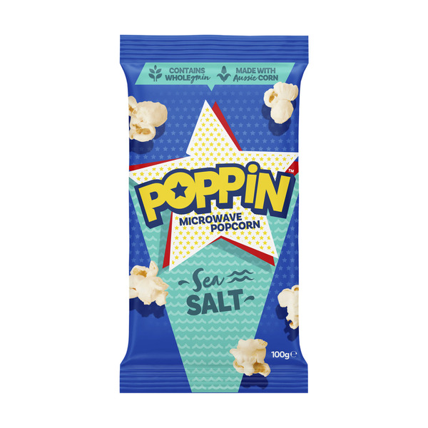 Poppin Microwave Popcorn Sea Salt