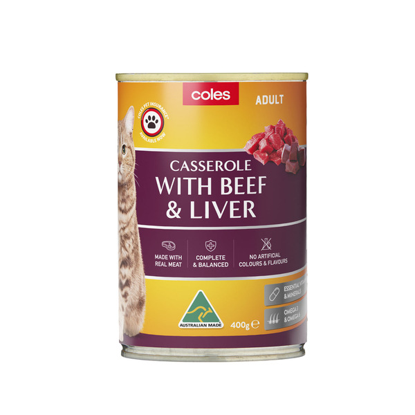 Buy Coles Cat Food Beef Liver 400g Coles