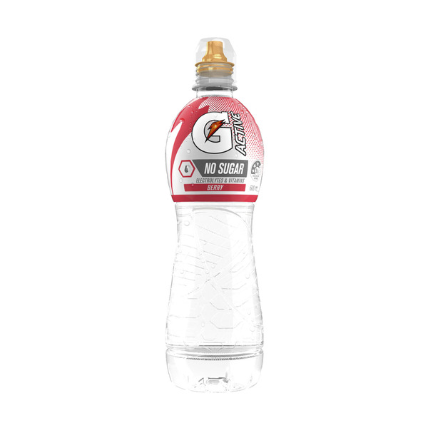 Gatorade G Active Sports Drinks Berry Water Electrolytes & Vitamins 600mL