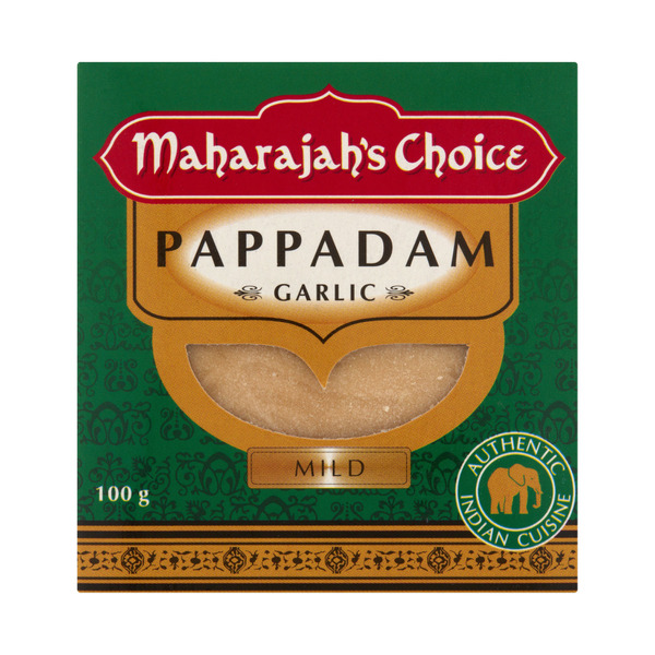 Maharajah's Choice Garlic Pappadams