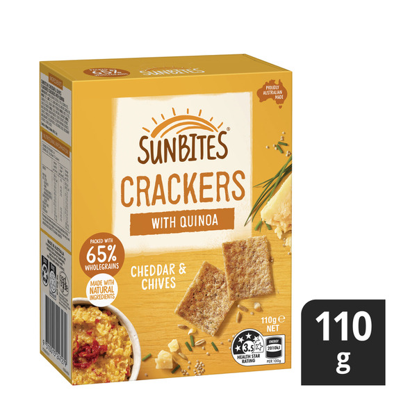 Sunbites Cheddar & Chives Snack Crackers
