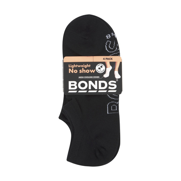 Bonds Womens Logo Light No Show Size 8 - 11