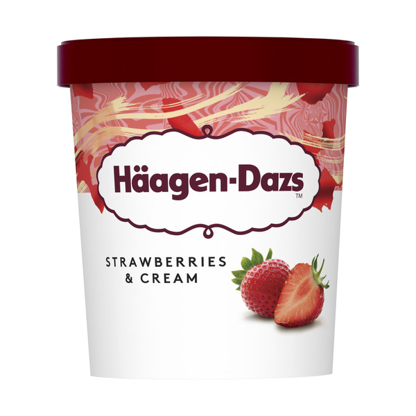 Haagen-Dazs Strawberries And Cream Ice Cream