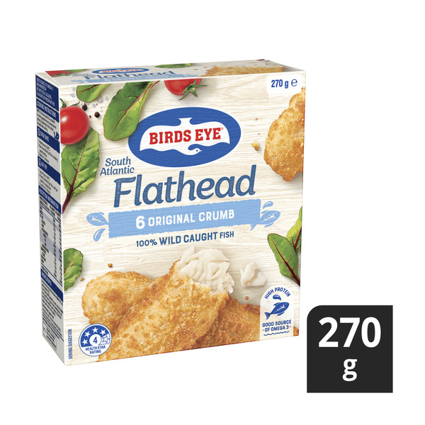 Birds Eye Frozen Mild Flavour Flathead Crumb 6 Pack