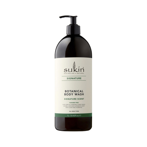 Sukin Signature Botanical Body Wash Pump