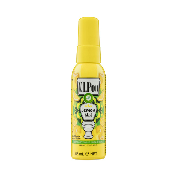 Air Wick VIPOO Toilet Perfume Spray, Lemon Idol, Pre-Poop Spray - 55 ml