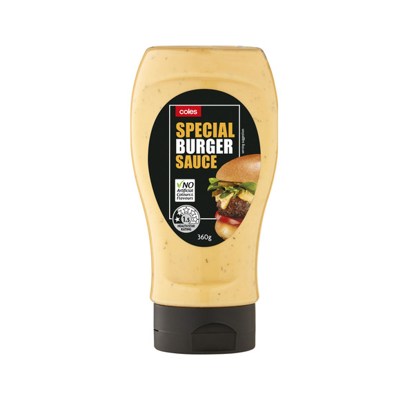 Buy Coles Special Burger Sauce 360g Coles