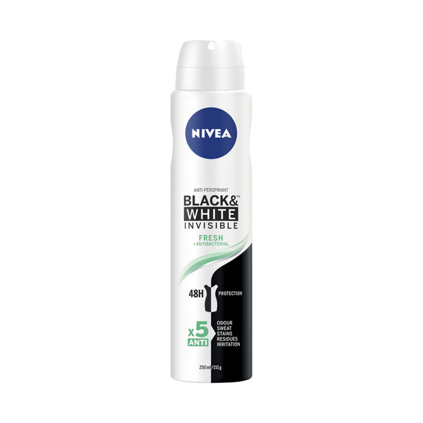 Nivea Black And White Invisible Fresh Aerosol Antiperspirant Deodorant