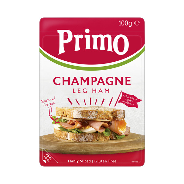 Primo Gluten Free Thinly Sliced Champagne Leg Ham | 100g