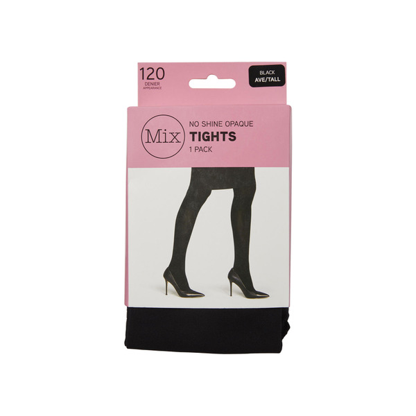 Mix No Shine Opaque Tights 120 Denier Black Ave/Tall | 1 pack