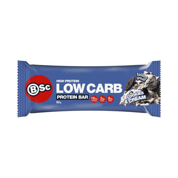 BSc Bodyscience High Protein Low Carb Bar Cookies & Cream 60g