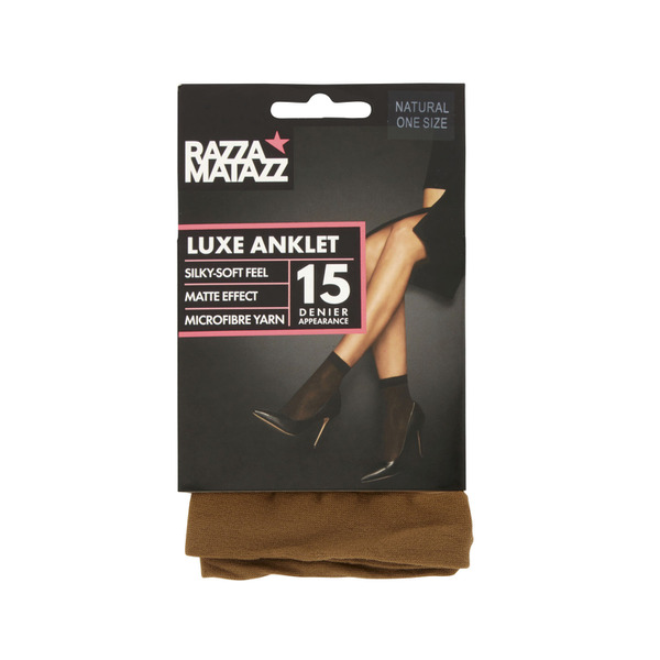 Razzamatazz Luxe Anklet Pantyhose Natural Size 1