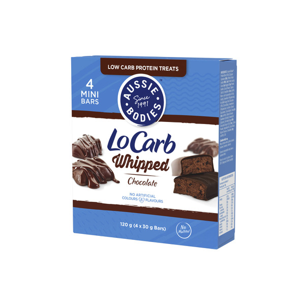 Aussie Bodies Lo Carb Whip'd Chocolate Flavour Protein Bar