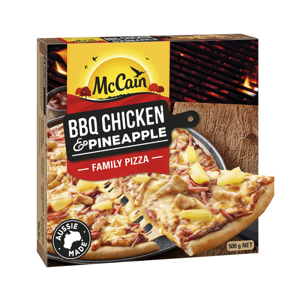 Calories in Mccain Family Pizza Bbq Chicken & Pineapple calcount