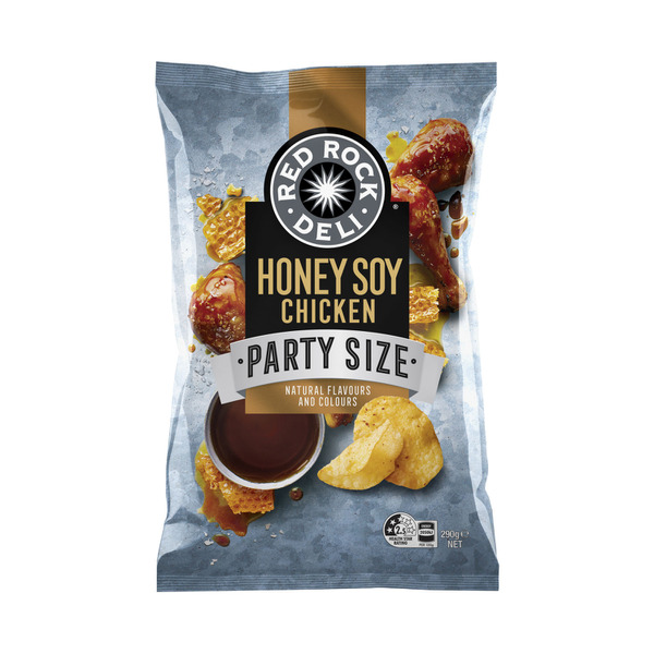 Buy Red Rock Deli Honey Soy Chicken Party Bag Potato Chips 290g Coles 4173