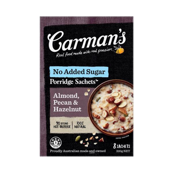 Porridge Sachets Almond Pecan & Hazelnut 8 Pack