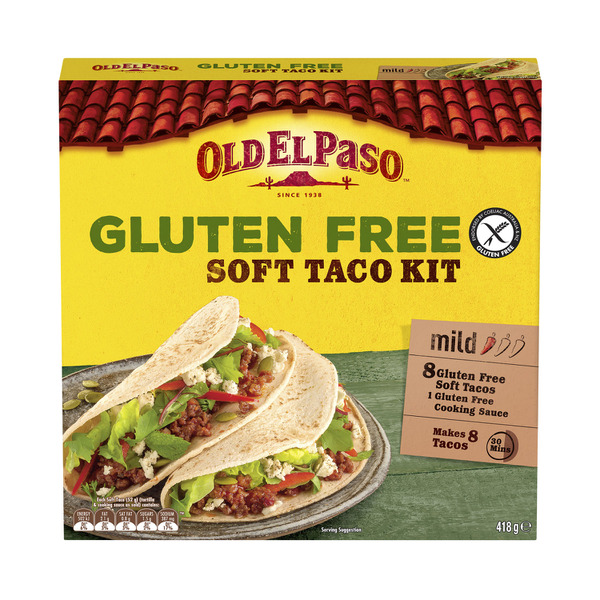 Old El Paso Gluten Free Soft Taco Kit Mexican Style 418g