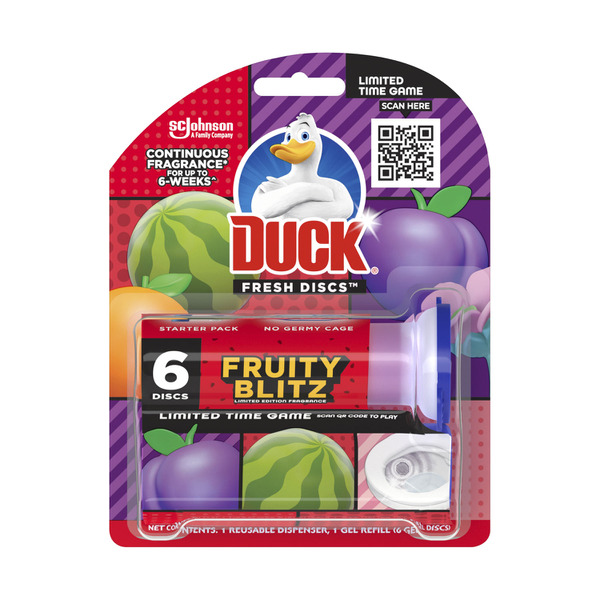 Duck Lime Fresh Discs Holder Toilet Cleaner 36ml