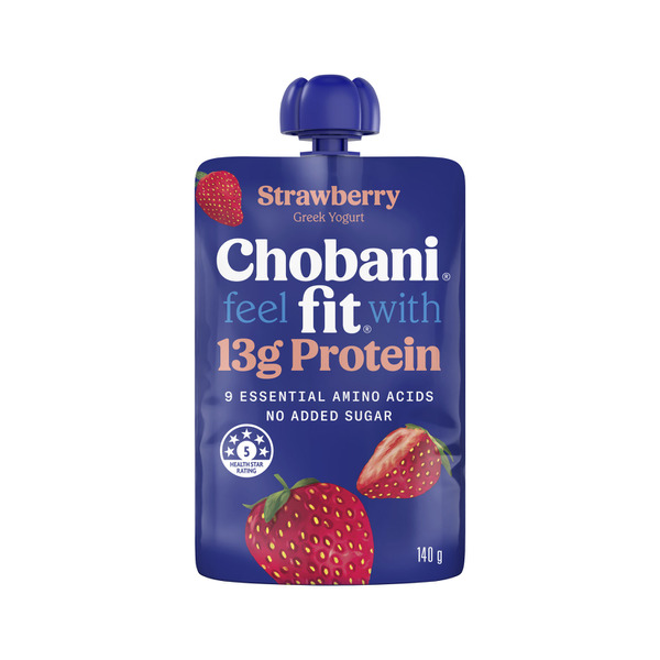 Chobani Fit High Protein Yogurt Pouch Strawberry