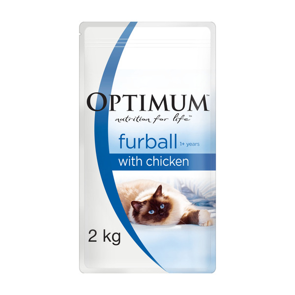 Optimum Dry Cat Food Adult Furball With Chicken | 2kg