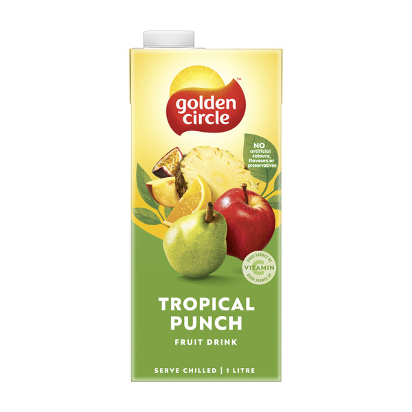 Golden Circle  Tropical Punch Tetra Fruit Drink