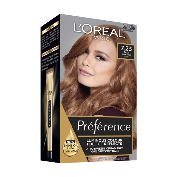L'Oreal Preference 7.23 Bali Dark Rose Gold Hair Colour