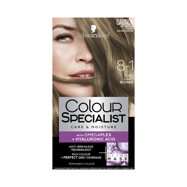 Schwarzkopf Colour Specialist 8.1 Cool Light Blonde Hair Colour