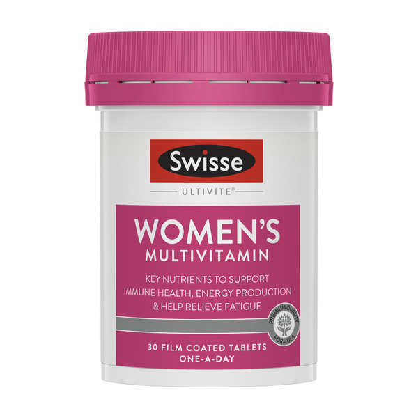 Swisse Ultivite Women's Multivitamin Helps Fill Nutritional Gaps 30 Tablets