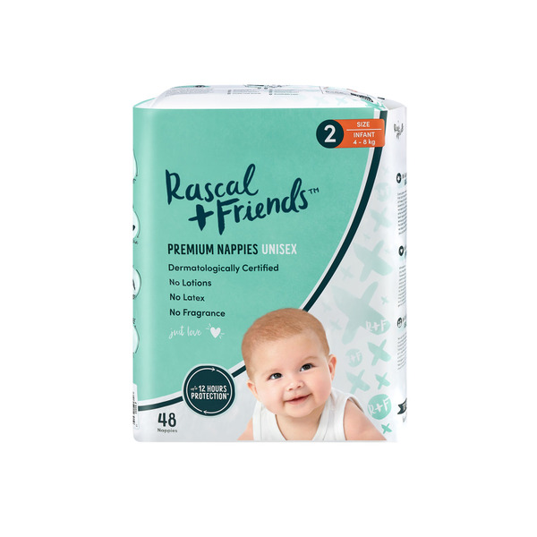 Buy Rascal   Friends Nappies Size 2 Infant 48 pack | Coles
