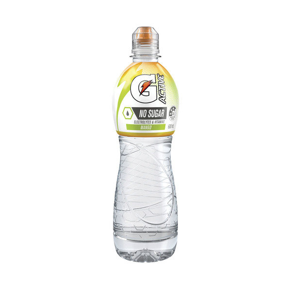 Gatorade G Active Sports Drinks Mango Water Electrolytes & Vitamins 600mL