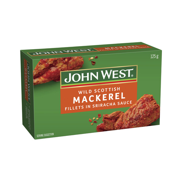 John West Wild Scottish Mackerel Fillets In Sriracha Sauce