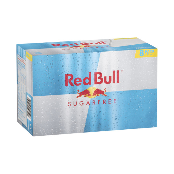 Red Bull Sugar Free Energy Drink 8x250mL