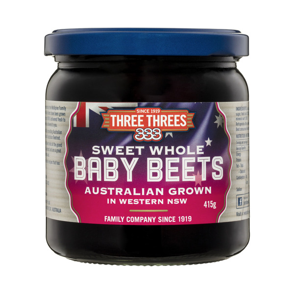 Three Threes Sweet Whole Baby Beets