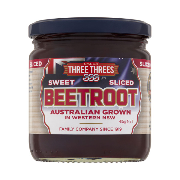 Three Threes Sweet Sliced Beetroot