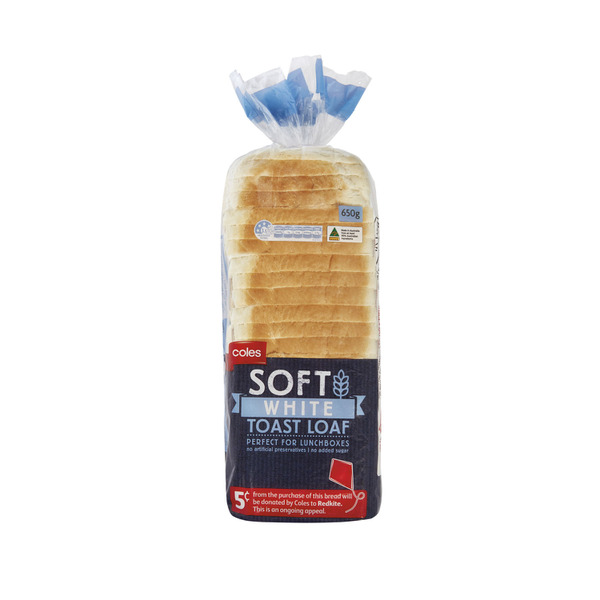 Coles Soft White Toast Loaf | 700g