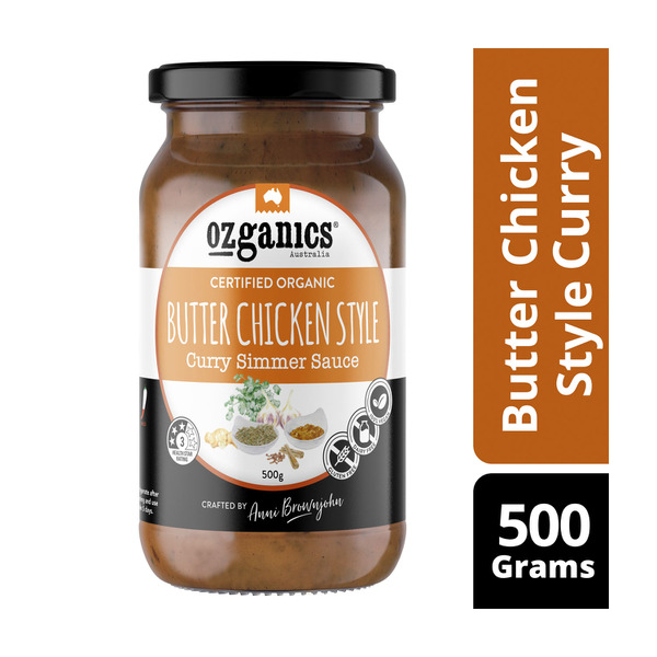 Buy Ozganics Organic Butter Chicken Curry Simmer Sauce 500g | Coles