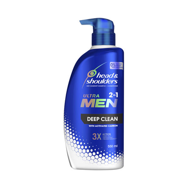 Head & Shoulders Ultra Men Deep Clean Men'S 2 In 1 Anti Dandruff Shampoo & Conditioner