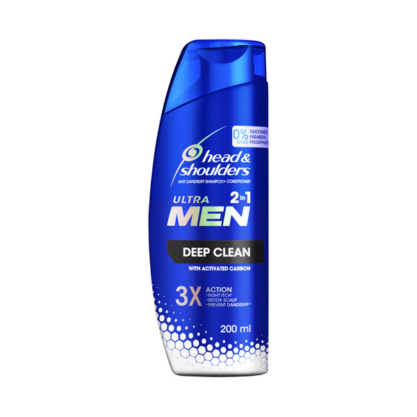 Head & Shoulders Ultra Men 2 In 1 Deep Clean Shampoo | 200mL