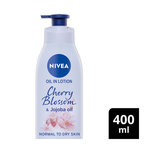 Nivea Body Oil Lotion Cherry Blossom Jojoba