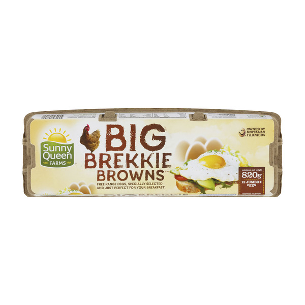 Free Range Big Brekkie Browns Eggs 12 pack