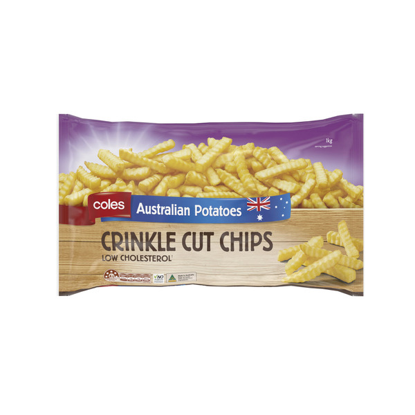 Frozen Crinkle cut Fries Bag 1Kg