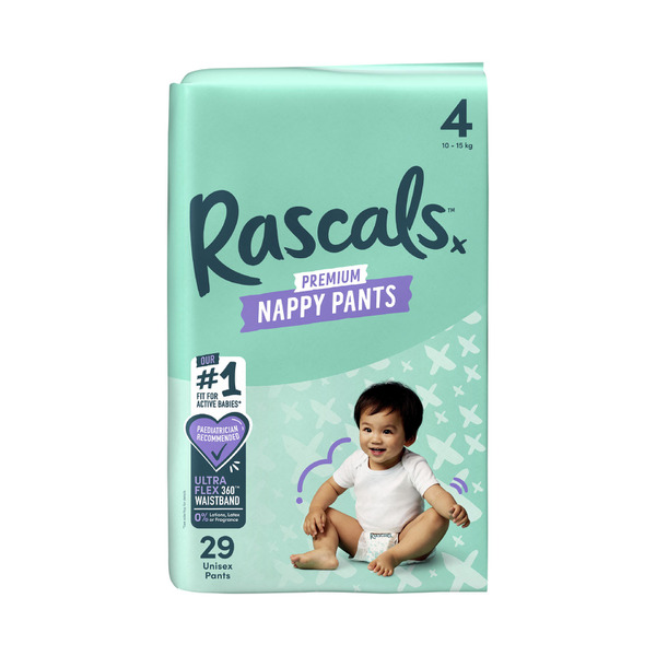 Rascals Premium Nappy Pants Size 4 (10-15kg)