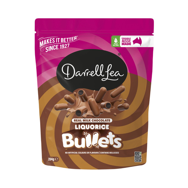 Darrell Lea Milk Chocolate Liquorice Bullets