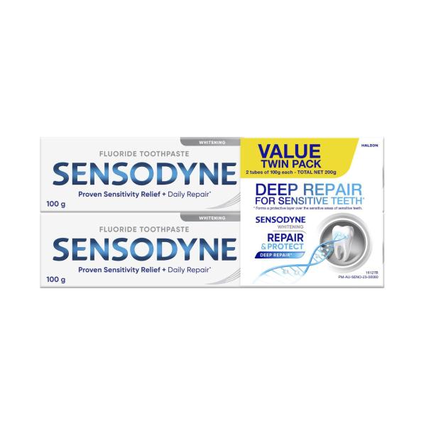 Buy Sensodyne Repair And Protect Whitening Toothpaste For Sensitive Teeth Twin Pack 2x100g 2