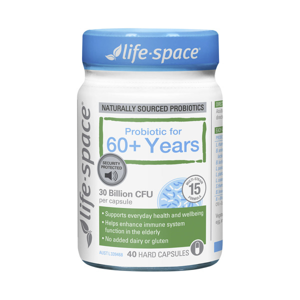 Life Space Probiotic 60+ Years Hard Capsules