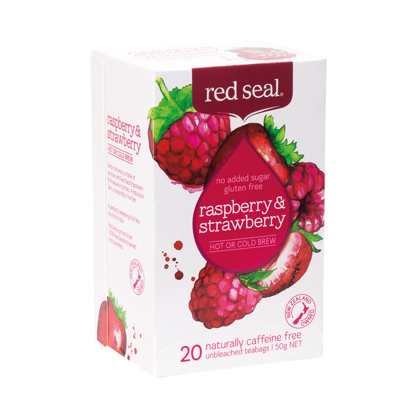 Red Seal Raspberry & Strawberry Hot Or Cold Brew Tea Bags